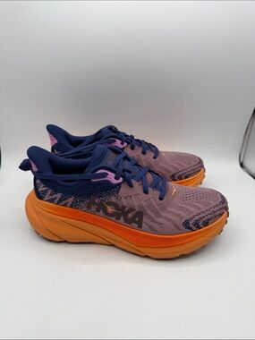 Hoka Challenger ATR 7 women’s 6B. Pink Navy Orange Women's Running Shoes S14